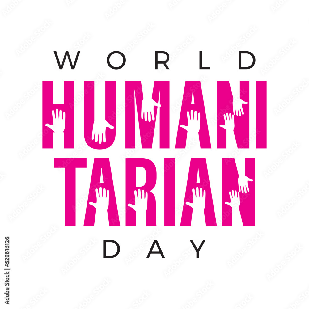 Design for celebrating world humanitarian day