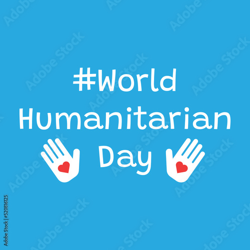 Design for celebrating world humanitarian day