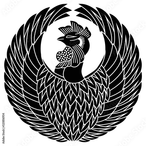 家紋です。鳳凰の丸といいます。
