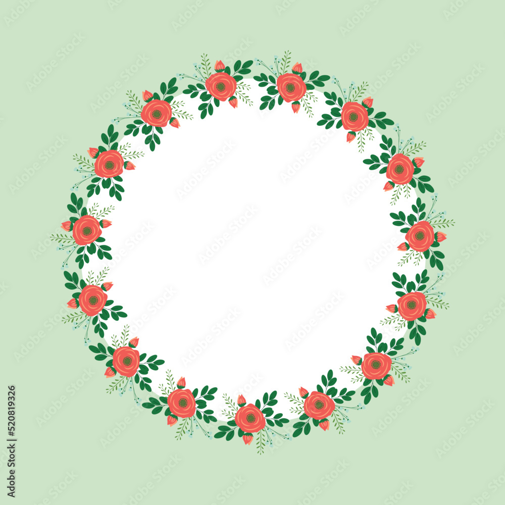 Wreath of roses and leaves for your design. To create backgrounds, banners, wedding cards. Vector illustration. Wreath of roses and leaves for your design. To create backgrounds, banners, wedding cards. Vector illustration.