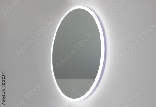 Bathroom led light mirror photo