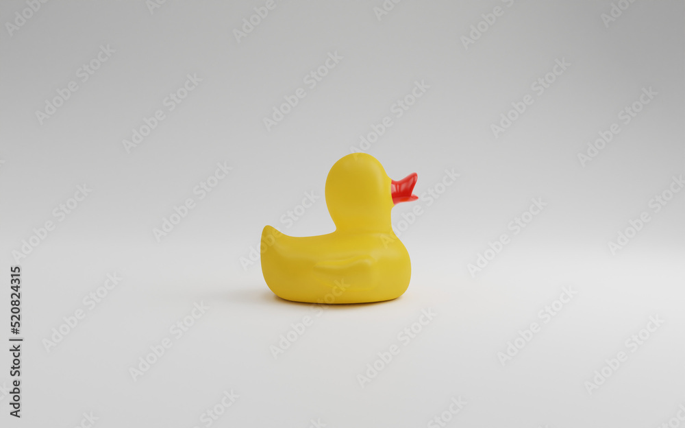yellow rubber duck on white yellow rubber duck on white