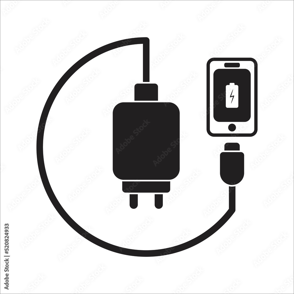 charging icon vector design template charging icon vector design template