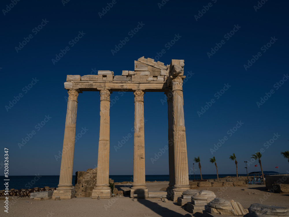 Temple of Apollo in Side, Antalya, Turkey