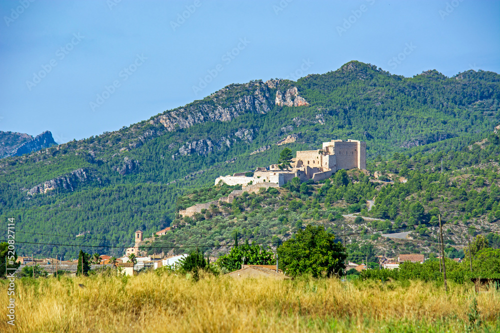 Village Miravet in Catalonia, Spain. site of the Miravet castle of templar knights
