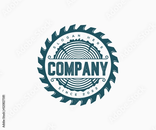 Modern Timber Logo. Carpentry Logo Template