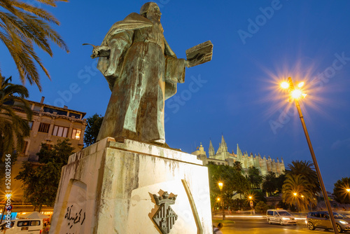 Monumento a Ramon Llull, paseo Sagrera, Palma, Mallorca, balearic islands, Spain photo