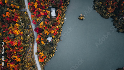 Québec in Fall form the sky