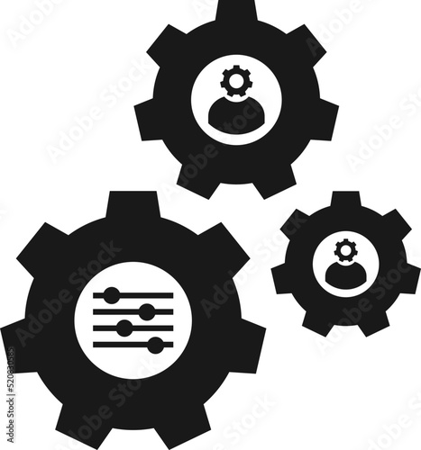 Adaptation icon vector. technology icon vector isolate