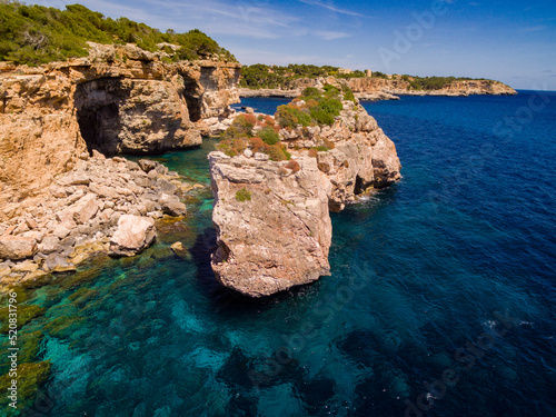 Es Pontas, arco natural de roca, Santanyí, Mallorca, balearic islands, spain, europe photo