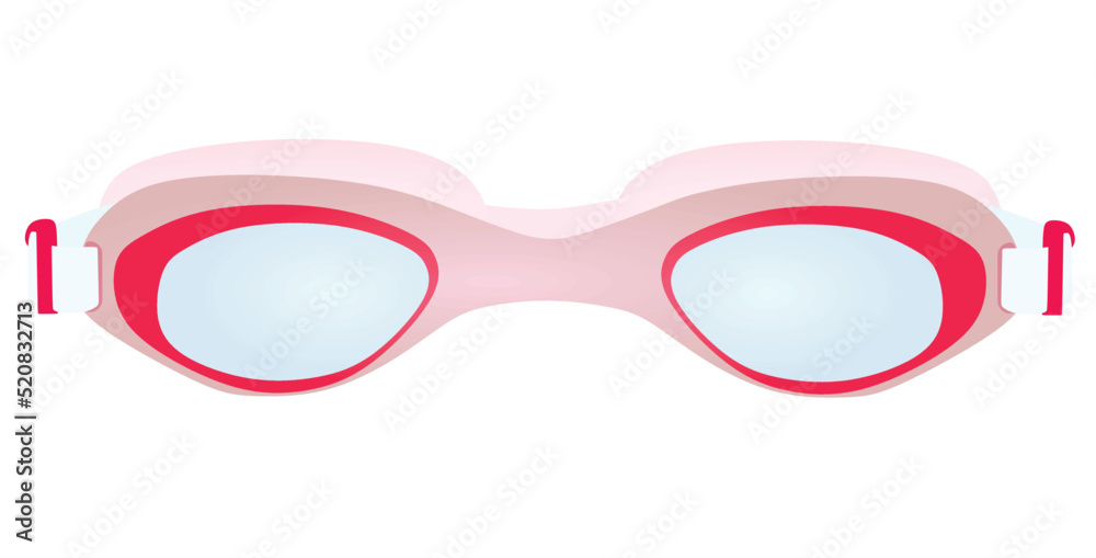 Pink diving mask. vector illustration Pink diving mask. vector illustration