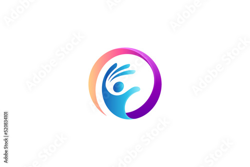hand care logo template ready for use