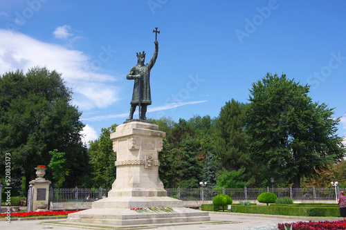 Moldova. Kishinev. 05.20.2022. View of the monument to Stefan Chelmare in the city center. photo