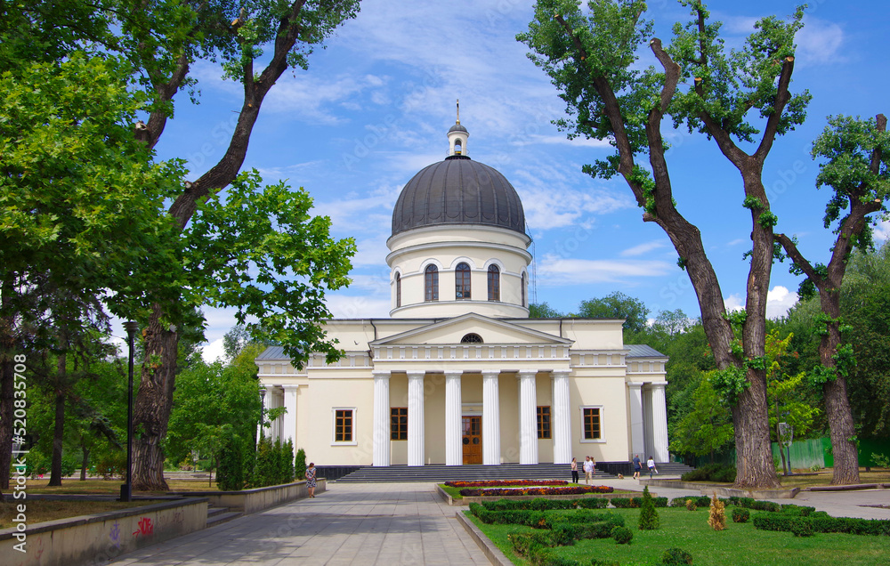 Moldova. Kishinev. 05.20.2022. Cathedral of the Nativity of Christ in a park in the city center.