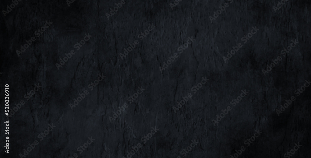 Luxury and grainy old creative black grunge texture, dark faded marbled stone or rock textured, old black board texture background with scratches. 