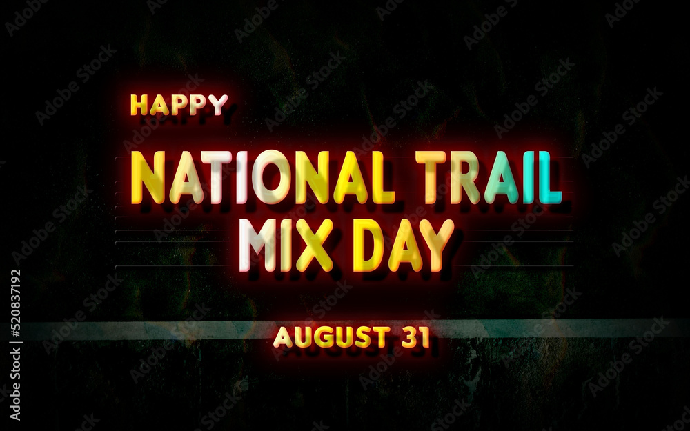 Happy National Trail Mix Day, holidays month of august , Empty space for text, vector design Happy National Trail Mix Day, holidays month of august , Empty space for text, vector design