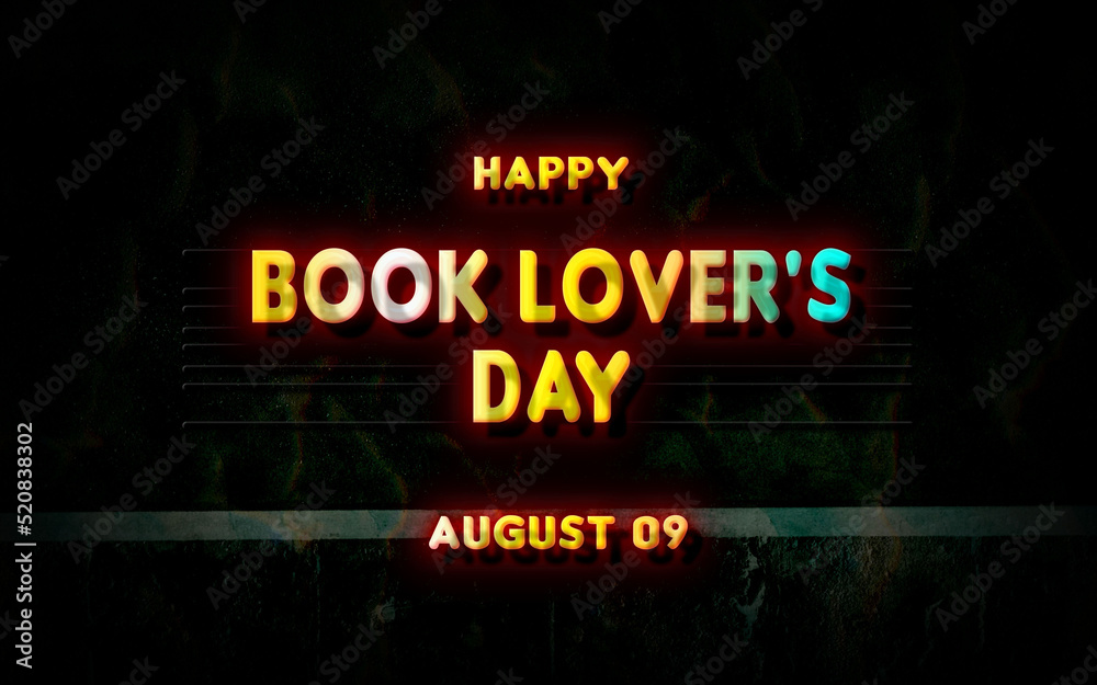 Happy Book Lover's Day, holidays month of august , Empty space for text, vector design