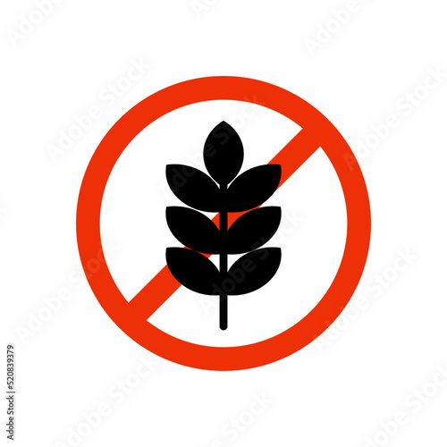gluten-free - vector icon, symbol,