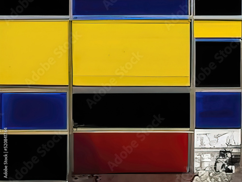 blue and yellow