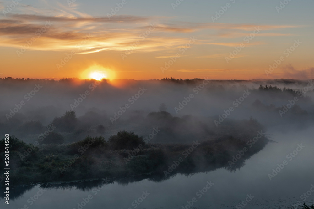 Sunrise over the river