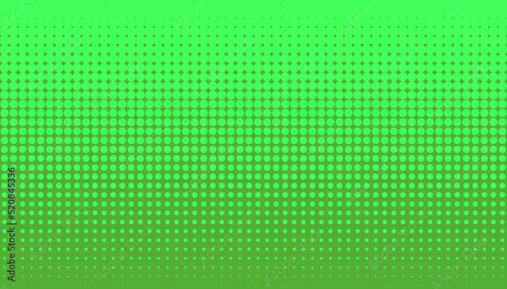 comic pattern background. halftone background. green gradient dotted retro backdrop. panels with dots, points, circles. design element for web banners, posters, cards, wallpaper, sites.