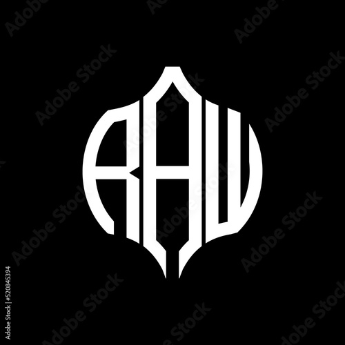 RAW letter logo. RAW best black background vector image. RAW Monogram logo design for entrepreneur and business.
