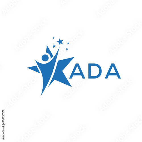 ADA Letter logo  white background .ADA Business finance logo design vector image  in illustrator .ADA  letter logo design for entrepreneur and business.
