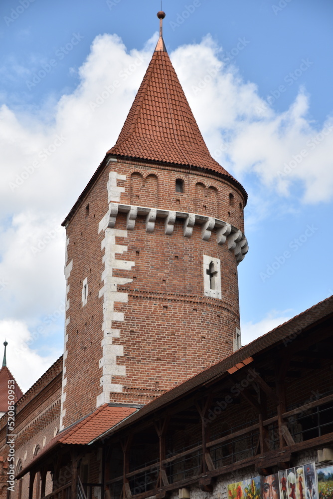 Tour des remparts médiévaux de Cracovie. Pologne