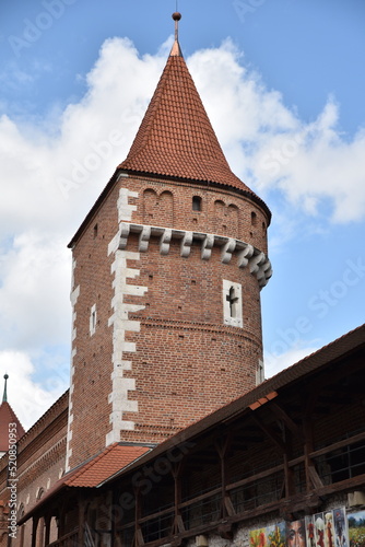 Tour des remparts médiévaux de Cracovie. Pologne