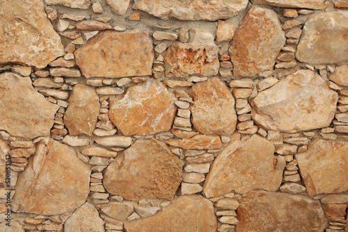 Stone wall made of natural stone