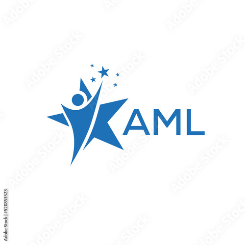 AML Letter logo  white background .AML Business finance logo design vector image  in illustrator .AML  letter logo design for entrepreneur and business.
