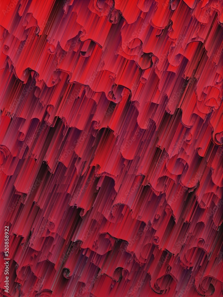Obraz premium pattern and design from red foam ball with a black mesh bag