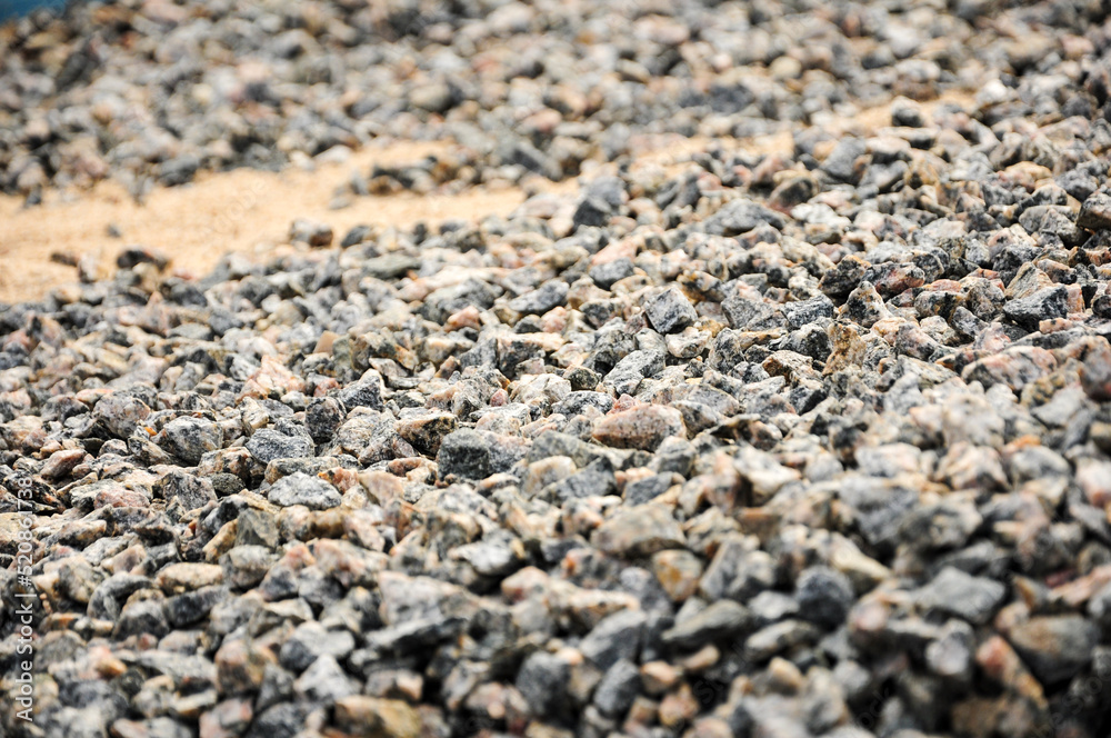 Floor full of little gray stones