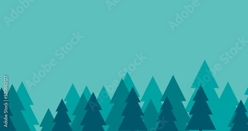Wallpaper Mural animated fir tree background with bluish color Torontodigital.ca