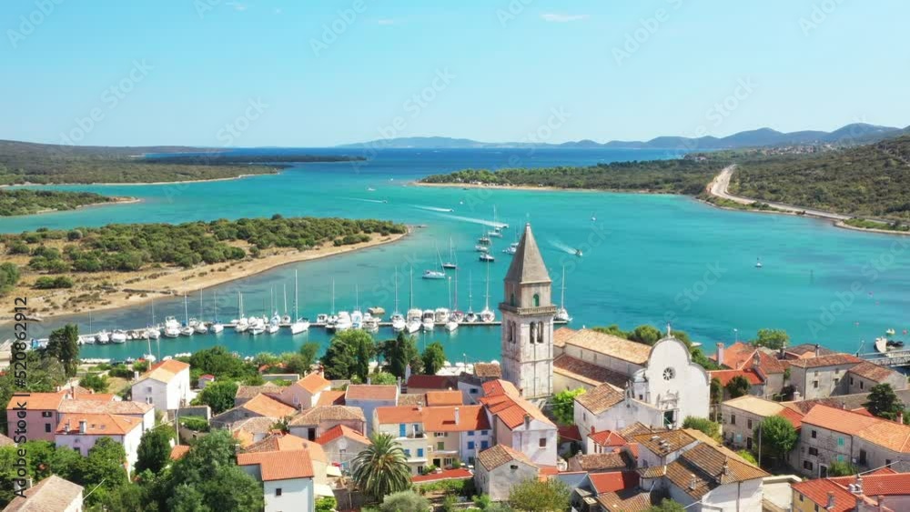 Historic town of Osor between islands Cres and Losinj, Croatia Historic town of Osor between islands Cres and Losinj, Croatia