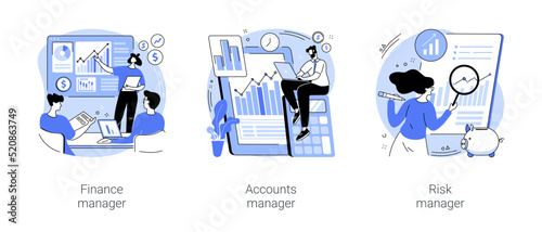 Corporate finance isolated cartoon vector illustrations se