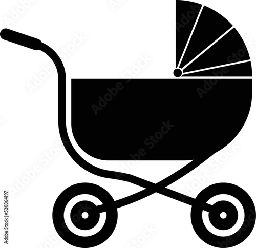 Stroller Baby Carriage Vector Illustration