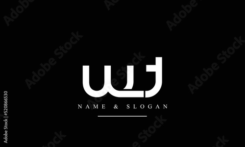 TW, WT, T, W abstract letters logo monogram