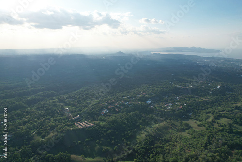 Green forest in Managua panoramic view