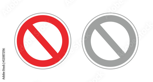 Free Download Stop symbol set. Regulations and restrictions. Vectors. - GFXLoad