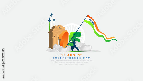 15 AUGUST- vector illustration of 15 august. Independence Day