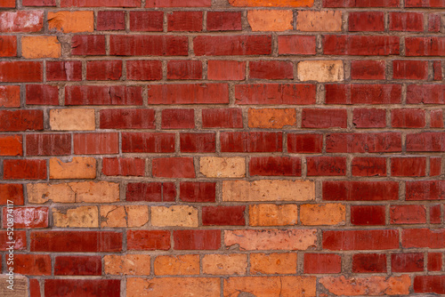 red, brown brick wall structure 