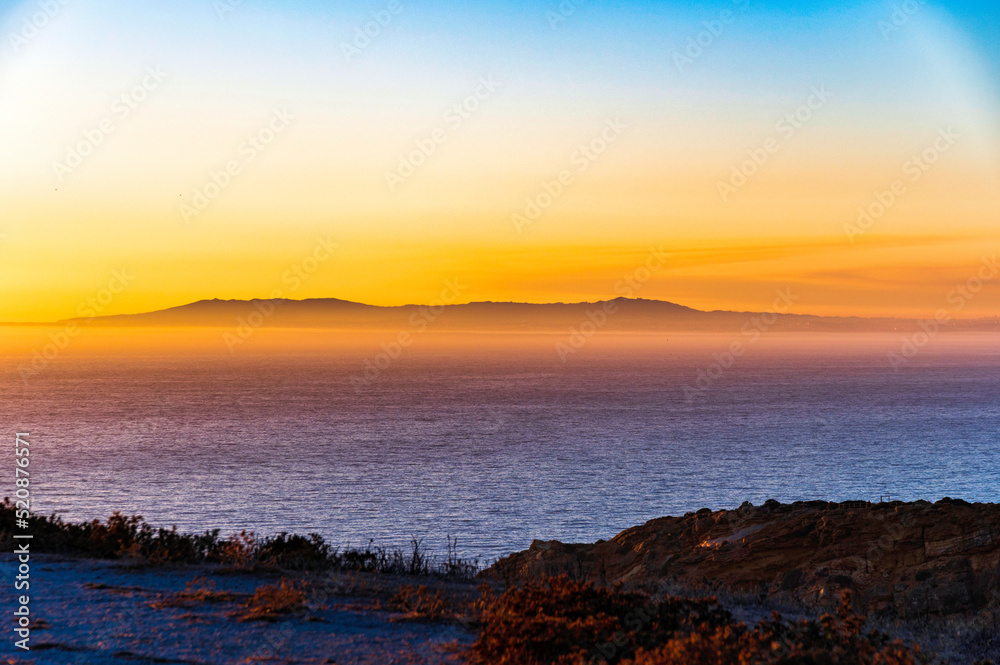 sunset over the ocean