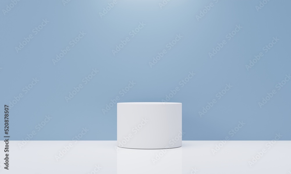 White geometry pedestal for display. Empty product stand with a geometrical shape. minimal style. 3d render illustration. White geometry pedestal for display. Empty product stand with a geometrical shape. minimal style. 3d render illustration.