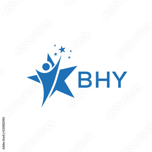 BHY Letter logo  white background .BHY Business finance logo design vector image  in illustrator .BHY  letter logo design for entrepreneur and business.
 photo