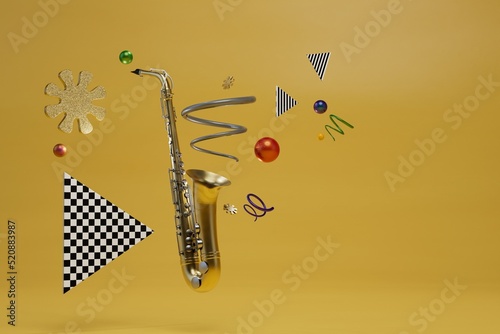Canvas Print musical instrument for playing in modern jazz bands