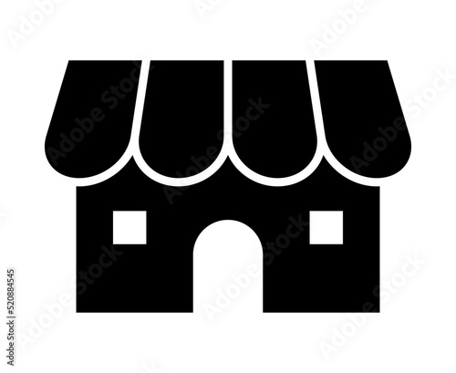 建物のシルエット黒アイコン