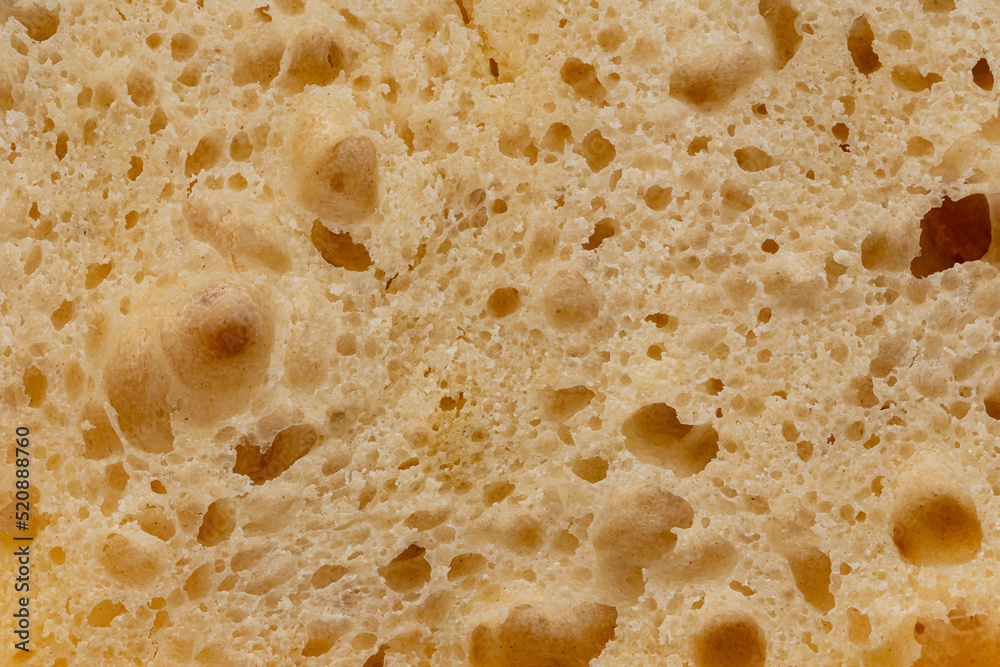 Fresh homemade focaccia bread close up with a shallow depth of field