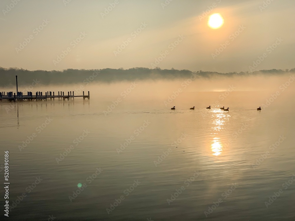 sunrise on the lake