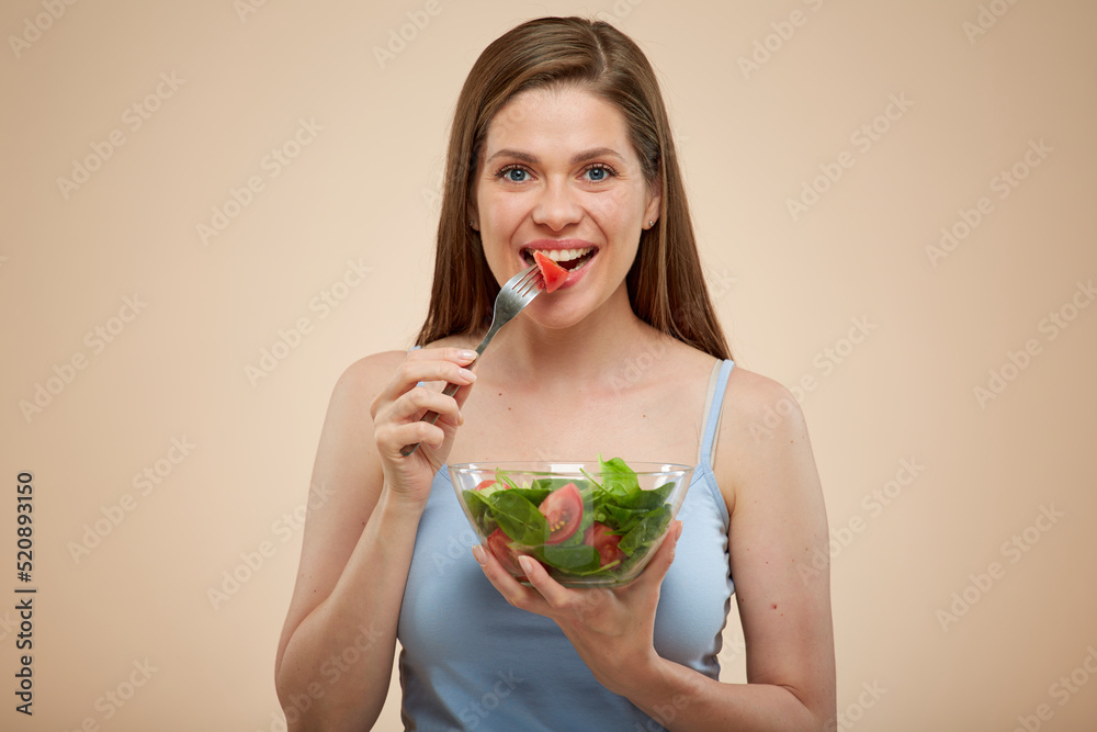 Smiling woman isolated portrait Smiling woman isolated portrait